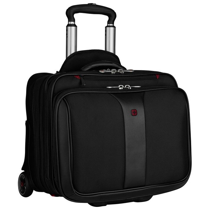 Wenger Patriot Set da 2 Borse per Portatile di 15,4'' con Comp-U-Roller Nero