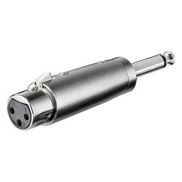 Adattatore XLR Femmina 3 Poli 6,35mm Maschio