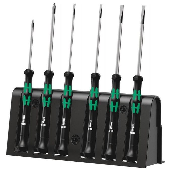 WERA 2035/6 B set di cacciaviti per elettronica con supporto
