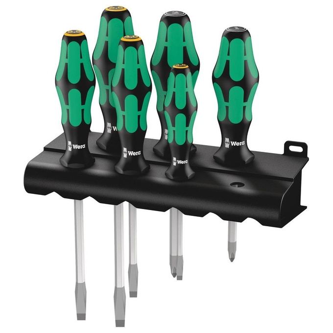 Wera 334/355 SK/6 Set Giravite Kraftform Plus Lasertip con Supporto