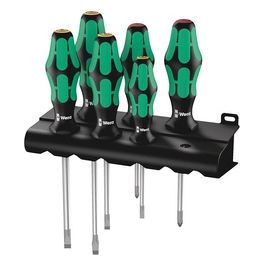 Wera 334/6 Kraftform Plus Lasertip Set di Cacciaviti 6 Pezzi