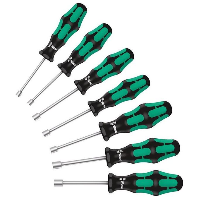 Wera 395 HO-7 SM Assortimento di Giraviti a Bussola Esagonale 7 Pezzi
