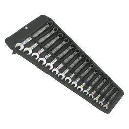 6003 Joker 15 Set Assortimento Chiavi a Forchetta e Poligonali Metrico 15 Pezzi