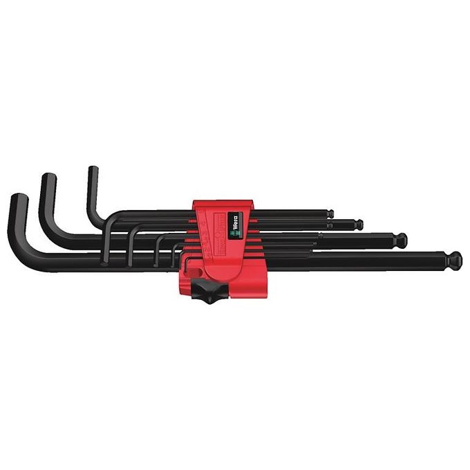 Wera 950-9 Hex-Plus 6 Assortimento di Chiavi a L Metriche BlackLaser 9 Pezzi