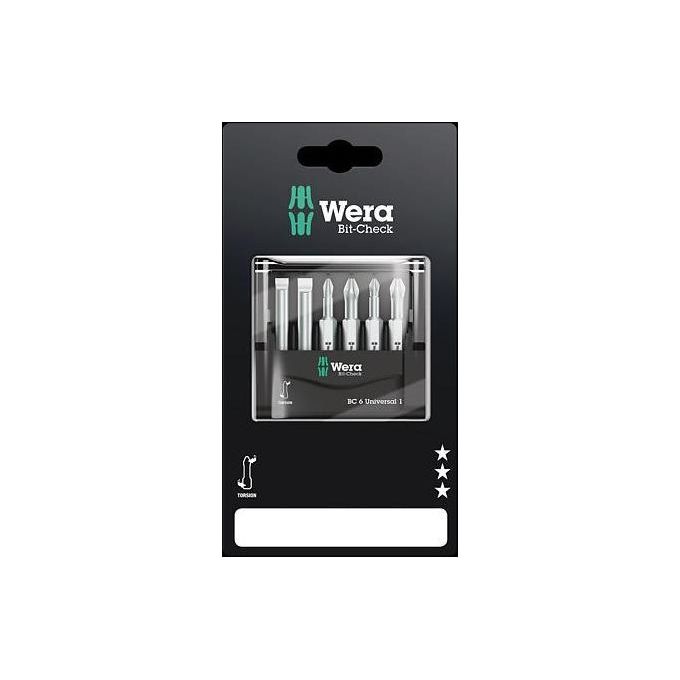 Wera Bit-Check 6 Universal 1 SB