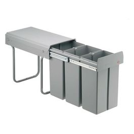 Installazione Raccolta Rifiuti Trenta 3x10 Litri Grigio