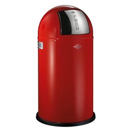 Pushboy Pattumiera 50 Litri Rosso