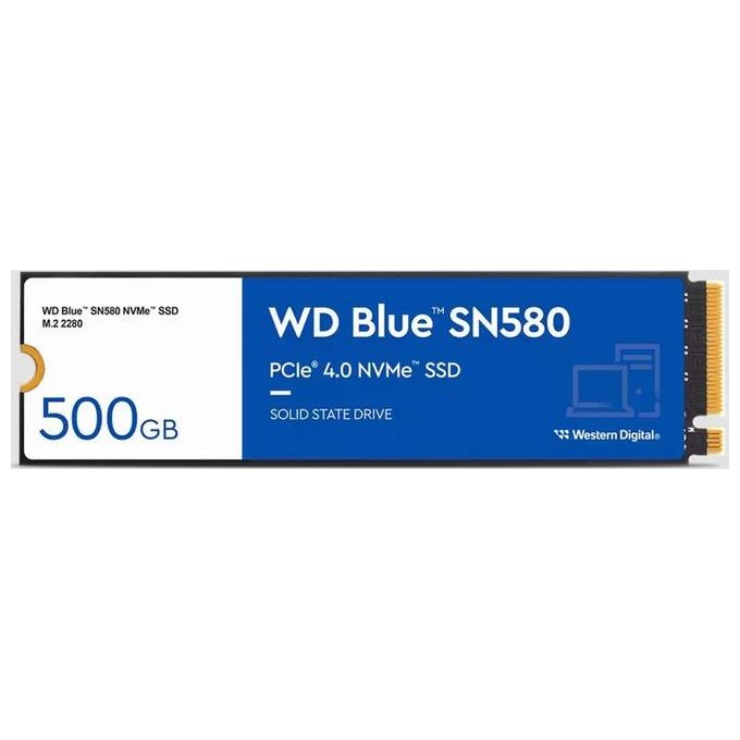 Western Digital Blue SN580 M.2 500Gb PCI Express 4.0 TLC NVMe