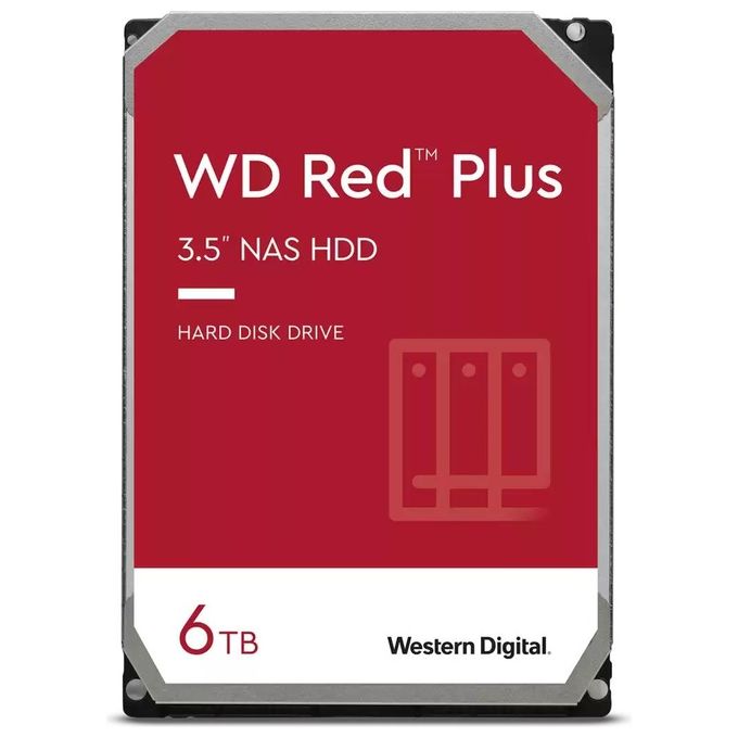 Western Digital Hard Disk Red Plus 6Tb 3.5 SATA 256MB