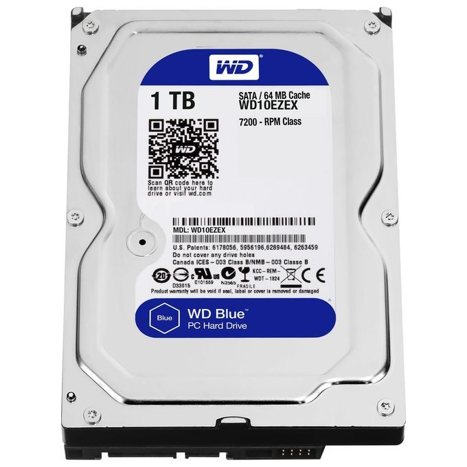 [RICONDIZIONATO] Western Digital Hdd 3.5 1tb 7200 64mb Sata3 RECERTIFIED