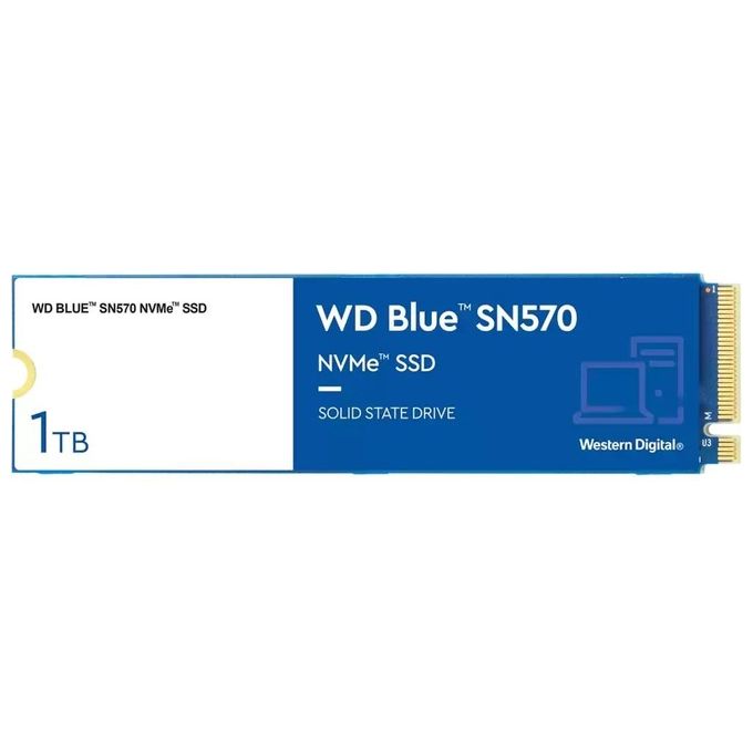 Western Digital WD Blue SN570 1TB High-Performance M.2 PCIe NVMe SSD, con velocità di lettura fino a 3500 MB/s