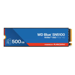 WD Blue SN5100, SSD 500 GB, M.2 PCIe 4.0 NVMe, QLC 3D NAND