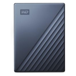 Western Digital WD My Passport Ultra WDBFTM0050BBL Hard Disk Crittografato 5Tb Esterno USB 3.1 256 bit AES Blu