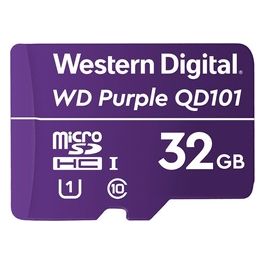Western Digital WD Purple SC QD101 WDD032G1P0C Scheda di Memoria Flash 32Gb UHS-I U1 / Class10 microSDHC viola