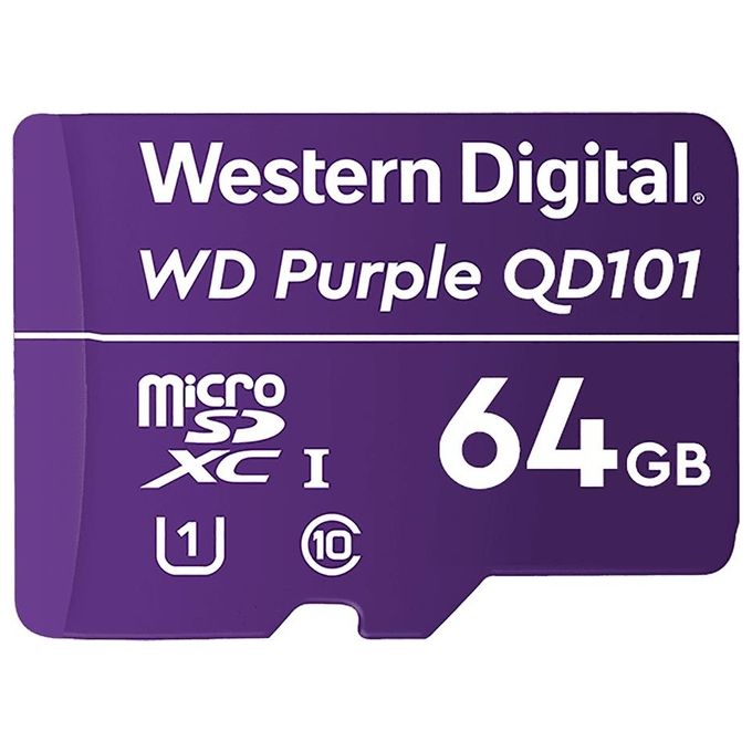 Western Digital WD Purple SC QD101 64Gb MicroSDXC Classe 10