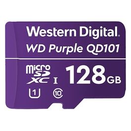 Western Digital WD Purple SC QD101 WDD128G1P0C Scheda di Memoria Flash 128Gb UHS-I U1 / Class10 UHS-I microSDXC Viola