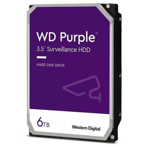 Western Digital WD Purple WD63PURZ Hard Disk 6Tb Interno 3.5" SATA 6Gb/s buffer: 256Mb