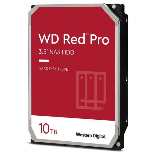 Western Digital WD Red Pro NAS Hard Drive WD102KFBX Hard Disk 10Tb Interno 3.5" SATA 6Gb/s 7200 rpm buffer: 256Mb
