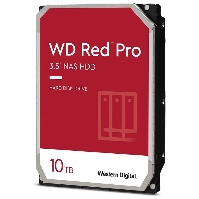 Western Digital WD Red Pro NAS Hard Drive WD102KFBX Hard Disk 10Tb Interno 3.5'' SATA 6Gb-s 7200 rpm buffer: 256Mb