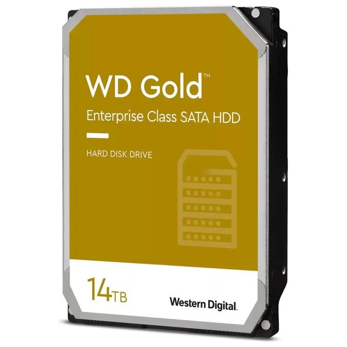 Western di WD Gold WD142KRYZ Hard Disk Enterprise 14Tb Interno 3.5" SATA 6Gb/s 7200 rpm buffer: 512 MB