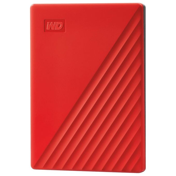 Western di WD My Passport WDBYVG0020BRD Hd Crittografato 2Tb Esterno USB 3.2 Gen 1 256bit AES Rosso