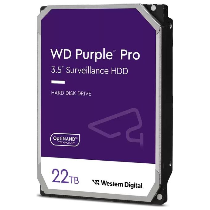 Western di WD Purple Pro WD221PURP HDD 22Tb Sorveglianza Video Smart Interno 3.5'' SATA 6Gb-s 7200 rpm buffer: 512 MB