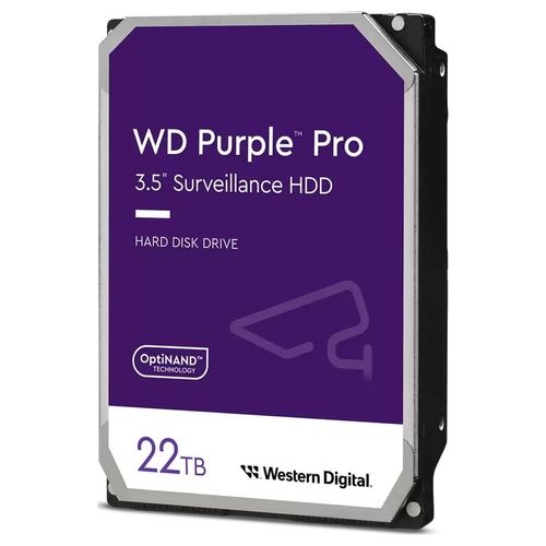 Western di WD Purple Pro WD221PURP HDD 22Tb Sorveglianza Video Smart Interno 3.5" SATA 6Gb/s 7200 rpm buffer: 512 MB