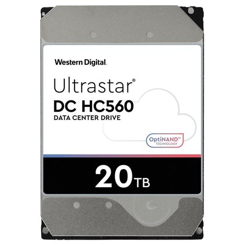 Western di WD Ultrastar DC HC560 HDD Crittografato 20Tb Interno 3.5" SATA 6Gb/s 7200 rpm buffer: 512 MB Self-Encrypting Drive (SED) TCG Enterprise