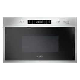 Whirlpool AMW 442/IX Forno a Microonde da Incasso Combinato Capacita' 22 Litri Potenza 750 W Funzione DualCrisp Jet Start Jet DeFrost Display Digitale Acciaio Inox