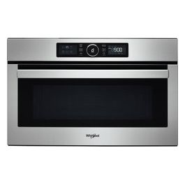 AMW 730/IX Forno a Microonde da Incasso Capacita' 31 Litri Potenza 100 W 6 Senso Funzione Crisp e Grill Acciaio Inox