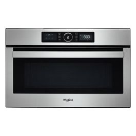 AMW 730/IX Forno a Microonde da Incasso Capacita' 31 Litri Potenza 100 W 6 Senso Funzione Crisp e Grill Acciaio Inox