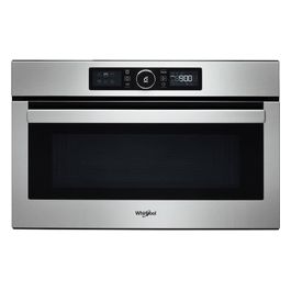 Whirlpool AMW 730/IX Forno a Microonde da Incasso Capacita' 31 Litri Potenza 100 W 6 Senso Funzione Crisp e Grill Acciaio Inox