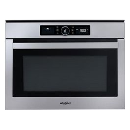 Whirlpool AMW 508/IX Forno a Microonde Combinato da Incasso Capacita' 40 Litri Potenza 900 W DualCrisp Jet Start DeFrost Display Digitale Acciaio Inox