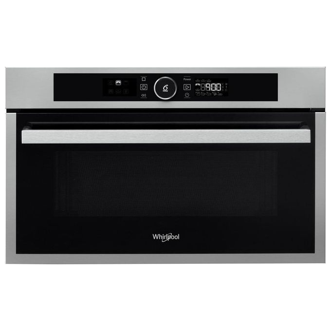 Whirlpool AMW 731 IX Forno a Microonde da Incasso con Grill Capacita' 31 Litri Potenza 1000 W Funzione DualCrisp Jet DeFrost Display Digitale Acciaio Inox