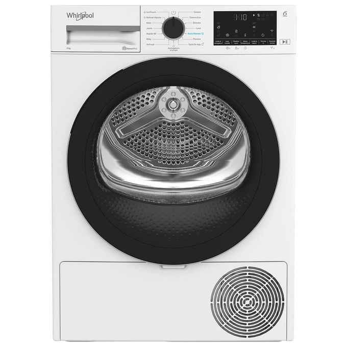 Whirlpool C WD R49M WBS IT Asciugatrice Pompa di Calore 9 Kg Classe C Wi-Fi 6TH SENSE (84.6x59.8x67.4 cm) colore Bianco