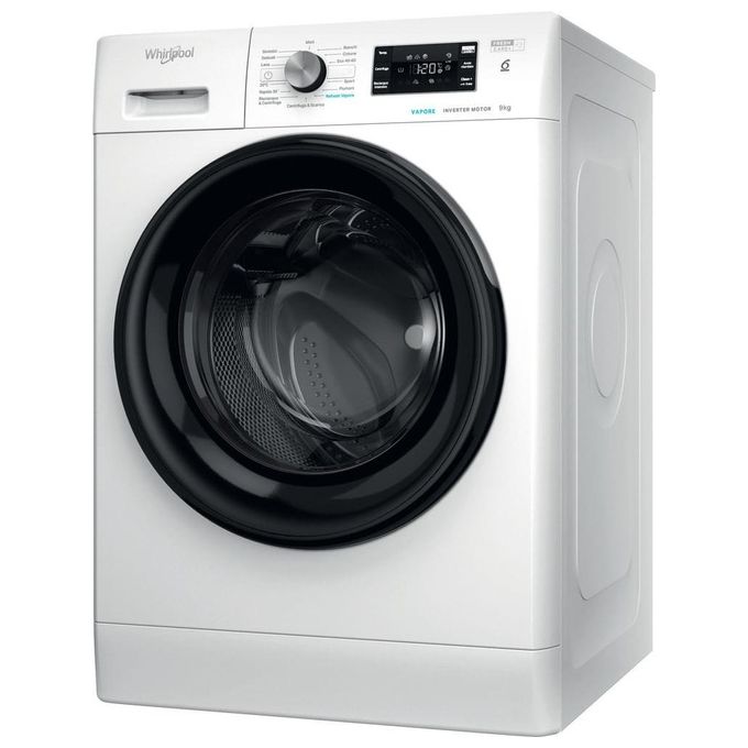 Image of Whirlpool FFB 9479 BV IT Lavatrice 9 Kg Classe A Profondita' 63 cm Centrifuga 1400 giri Inverter Vapore Tecnologia 6° Senso colore Bianco