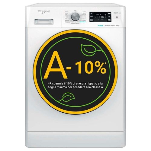 FFB 9479 BV IT Lavatrice 9 Kg Classe A Profondità 63 cm Centrifuga 1400 giri Inverter Vapore Tecnologia 6° Senso colore Bianco