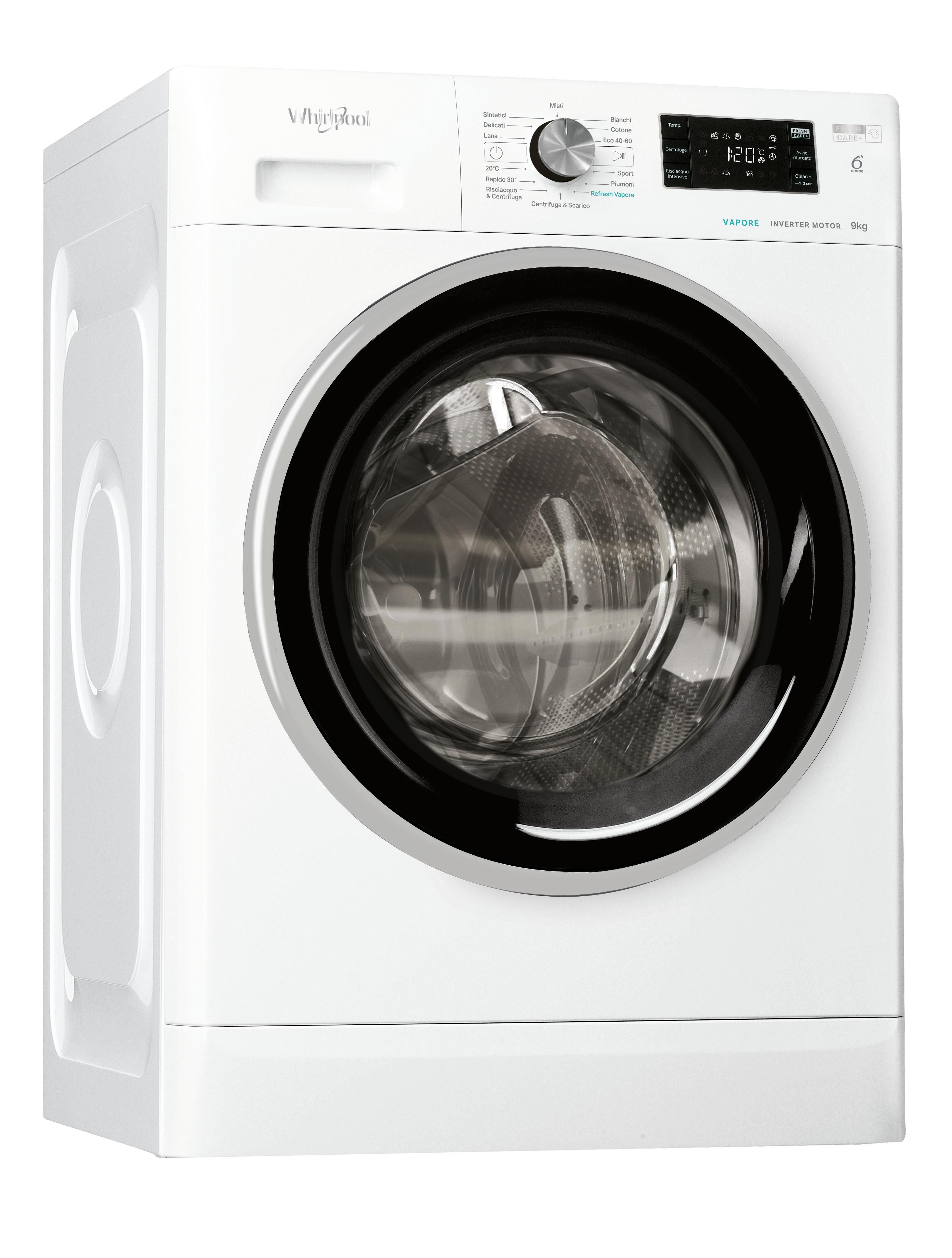 Whirlpool Lavatrice Carica Frontale Classe C Capacita' 8 Kg 1200 giri |  Yeppon