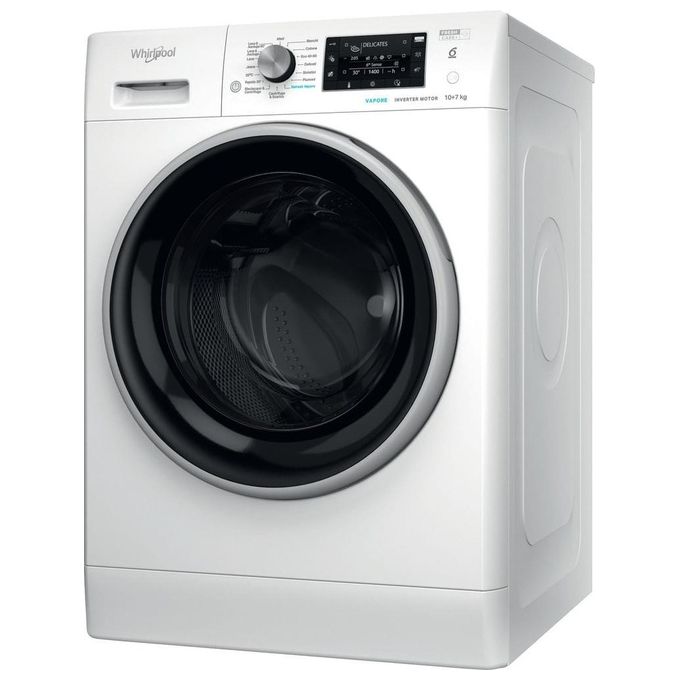 Whirlpool FFWDD 107426 BSV IT Lavasciuga Libera Installazione Caricamento Frontale Bianco Classe Energetica D