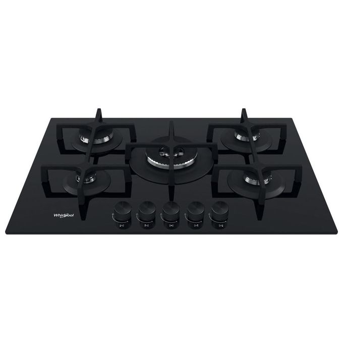 Whirlpool GOA 7523NB Ambient-Urban Piano cottura a gas cm 75 nero