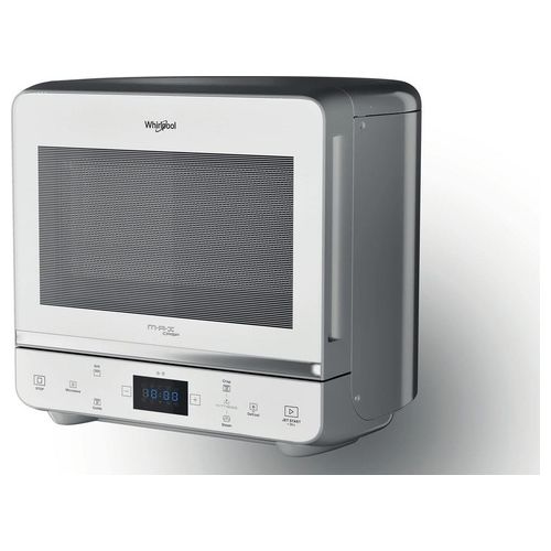 MAX 49 WSL Forno a Microonde Compatto con Grill Capacita' 13 Litri Potenza 700 W Funzione Crisp Vapore Jet DeFrost Display Touch Screen Silver