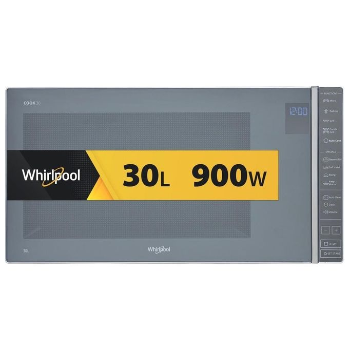 Whirlpool MWP 304 M Cook30 Forno a Microonde con Grill 30 L 900 W Vapore Grill 1050 W Touch LCD colore Specchio