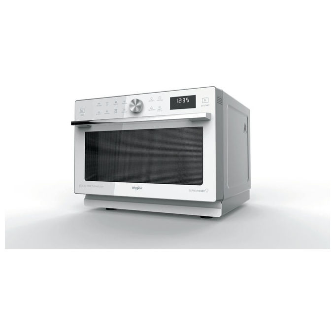 Whirlpool MWSC 933 SW Supreme Chef Forno a microonde Combinato 33 L 900 W 6° Senso Grill Vapore Crisp colore Bianco
