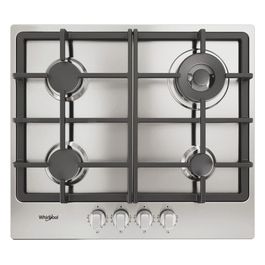 TGML 661 IX R Piano Cottura a Gas 4 Fuochi da incasso 58 cm colore Acciaio inox