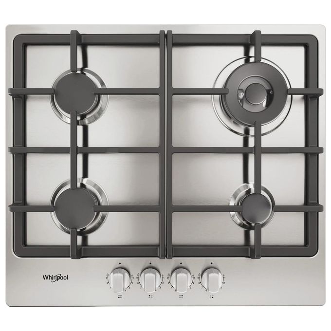 Whirlpool TGML 661 IX R Piano Cottura a Gas 4 Fuochi da incasso 58 cm colore Acciaio inox