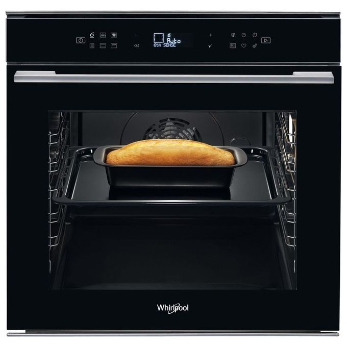 Whirlpool W7 OM4 4S1 P BL Forno Elettrico Multifunzione da Incasso Pirolitico Capacità 73 Litri Classe energetica A+ 8 funzioni Display LCD Tecnologia 6° Senso 60 cm Nero