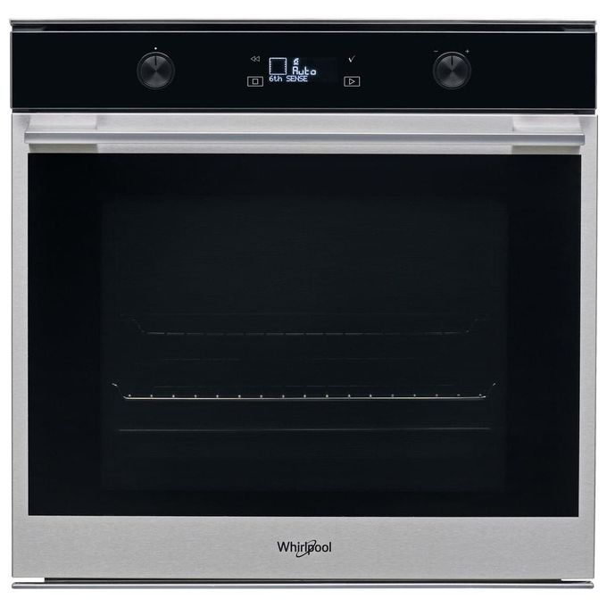 Whirlpool W7OM54SH Forno Elettrico Multifunzione da Incasso Autopulente Capacita' 73 Litri Classe energetica A+ Tecnologia Sesto Senso Ready2cook Cook4 Cook3 8 Funzioni 60 cm Acciaio Inox