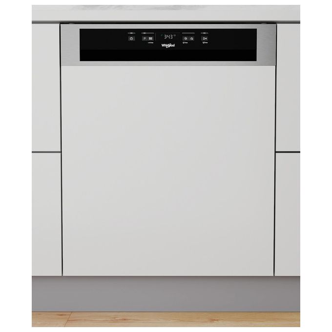 Whirlpool WB6020PX Lavastoviglie da Incasso a Scomparsa Parziale 14 Coperti Classe energetica E 8 Programmi Flexi Space Power Clean Pro 60 cm