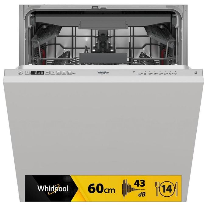 Whirlpool WIC3C33F Lavastoviglie da incasso a Scomparsa Totale 14 C...