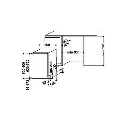 Whirlpool WIE2B19 Lavastoviglie da Incasso a Scomparsa | Yeppon